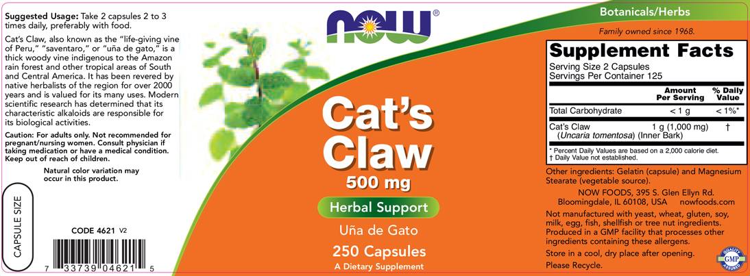Cat's Claw 500 mg - 100 kapszula
