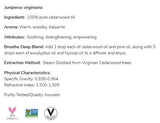 Cédrusfa olaj | 100% tisztaságú Juniperus Virginiana - 30 ml