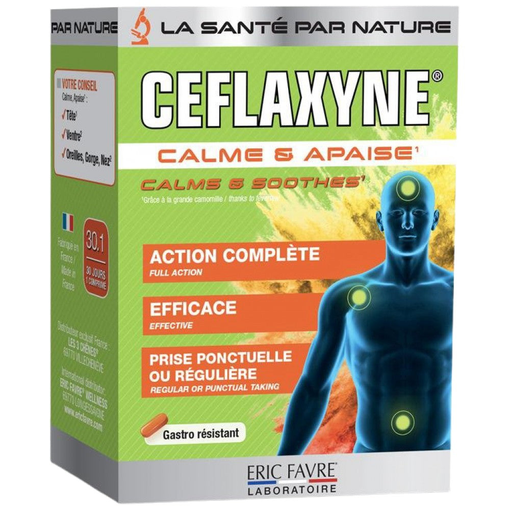 Ceflaxyne® | Természetes fájdalomcsillapító - Nyugtat & Nyugtat - 30 tabletta