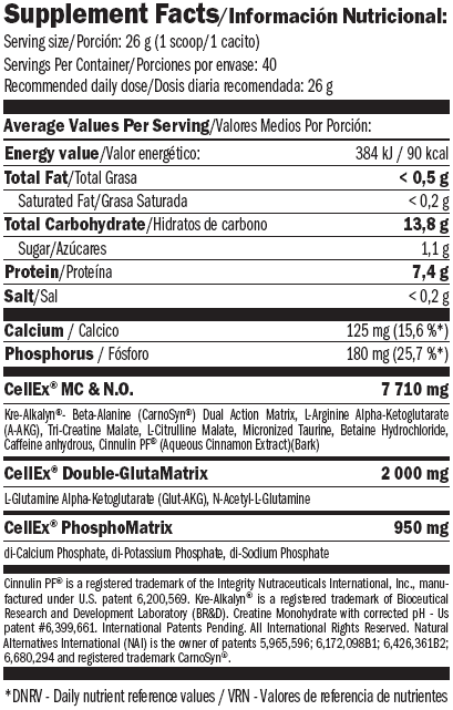 CellEx ® Unlimited por 520g.