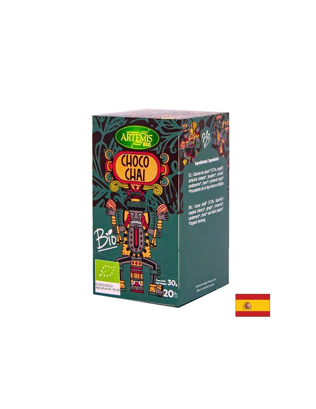 Tea Choco (Choco) Bio, 20 filteres tasak Herbes del Moli