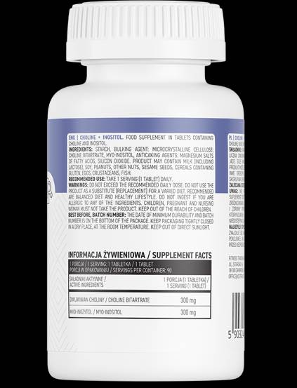 Kolin + inozitol 90 tabletta