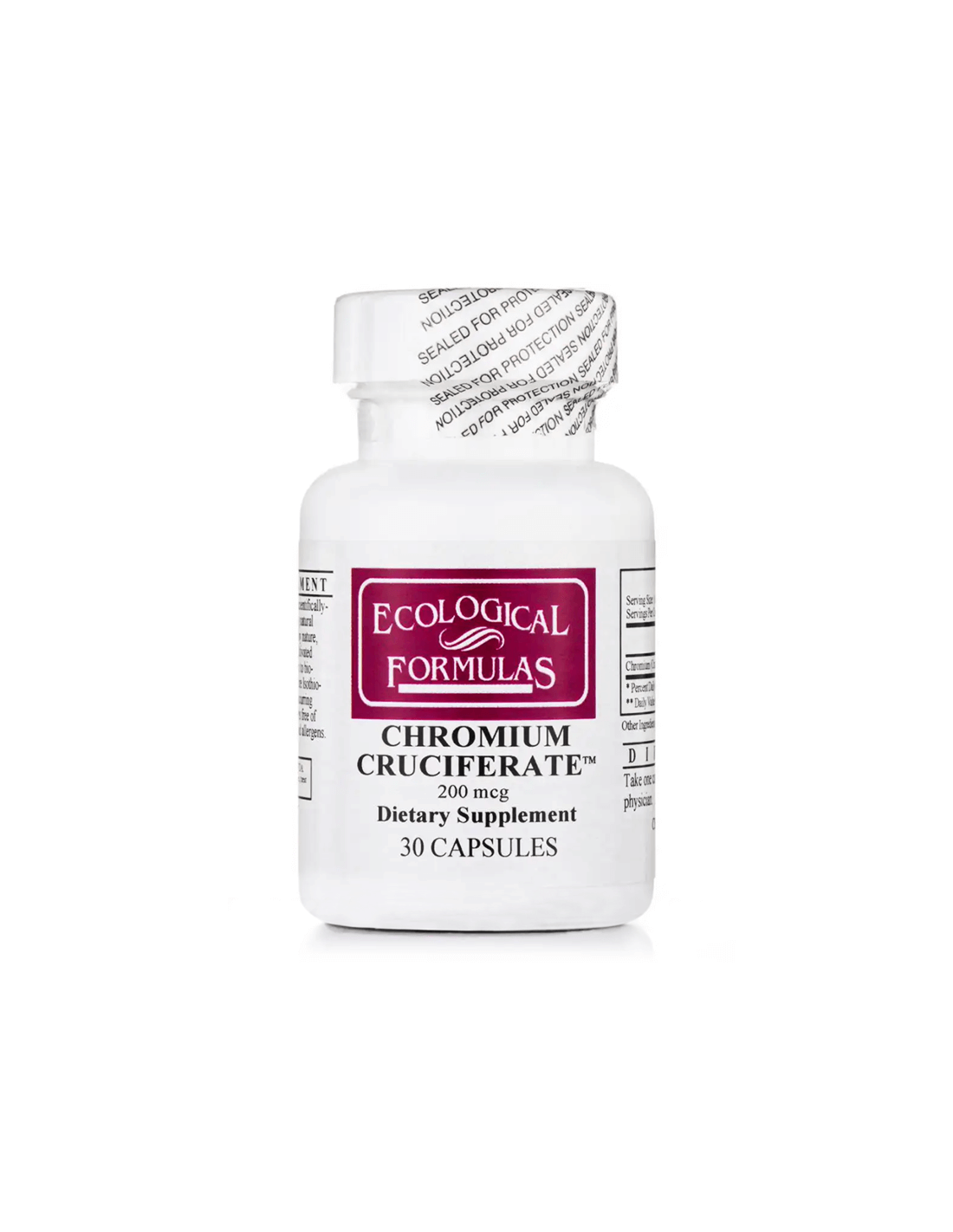 Chromium Cruciferate/Chrome, 200 µg, 30 kapszula Ökológiai formulák