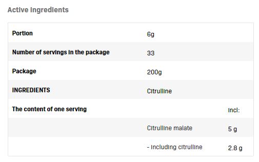 Citrullin - 0,200 kg