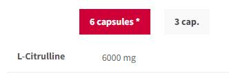 Citrulline Max 1000 mg - 120 kapszula