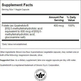 Ultra Folate 400 mcg 30 capsules - Nutra Best Europe