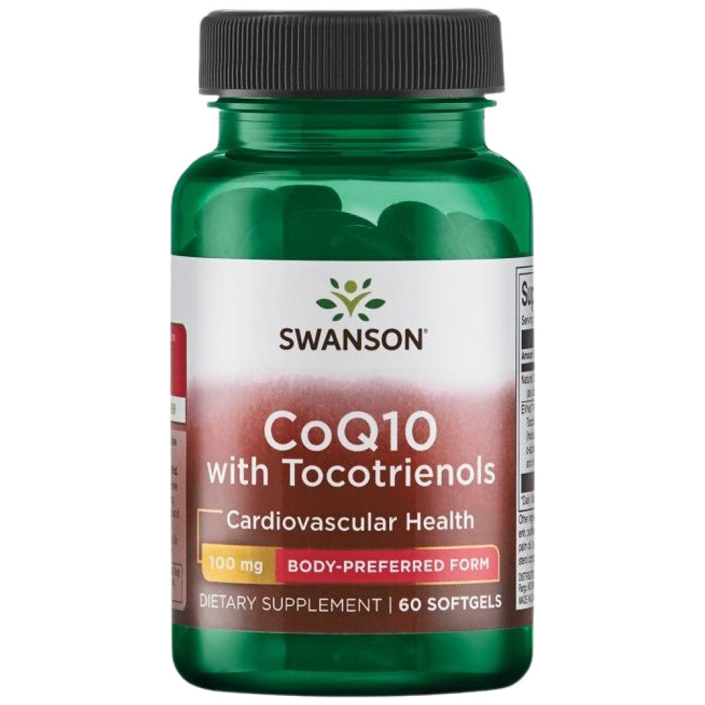 CoQ10 100 mg | 10 mg Tocotrienols 60 Gel kapszulával