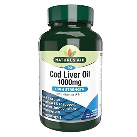 Tőkehalmájolaj 1000mg 90 Softgels NaturesAid