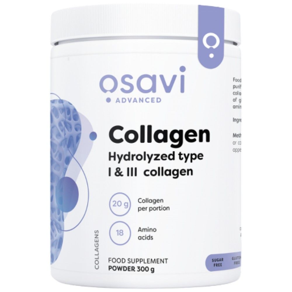Kollagén hidrolizált peptidek | I. típus & III - 300 gramm