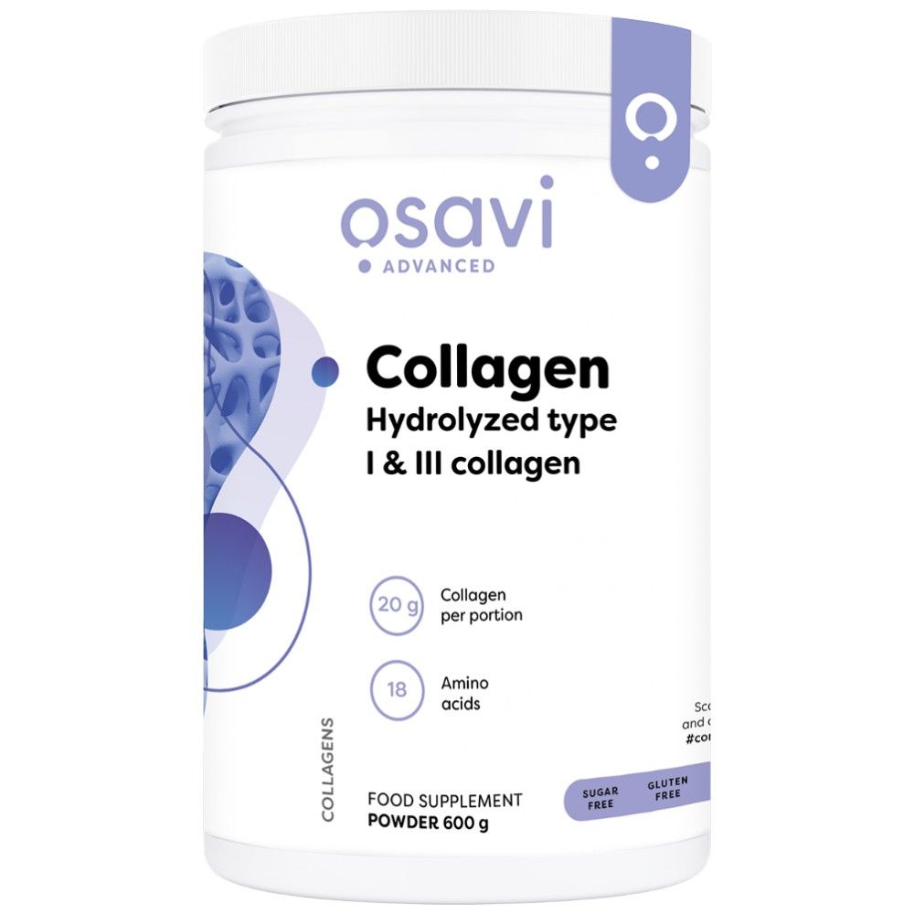 Kollagén hidrolizált peptidek | I. típus & III - 600 gramm