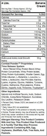 Combat Protein Powder - 1818 gramm