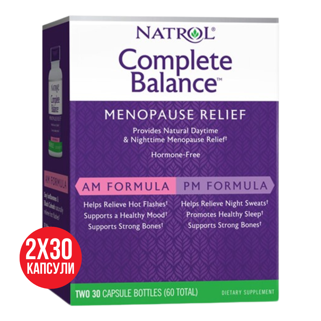 Teljes mérleg a menopauza számára AM/PM 2x30 kupak.
