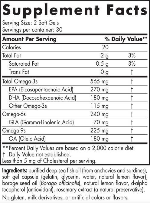 Komplett Omega 565 mg - 120 Softgels