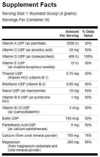 Coral Calcium Complex vitaminokkal 120 gramm