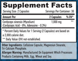Cordyceps 500 mg/60 V caps.