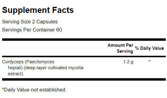 Cordyceps 600 mg - 120 kapszula