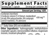 Cordyceps 650 mg - 60 kapszula