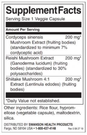 Cordyceps Complex Reishi és Shiitake gombával - 60 kapszula