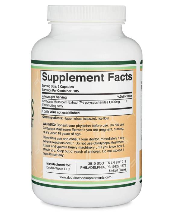 Cordyceps gomba kivonat 1000 mg - 210 kapszula