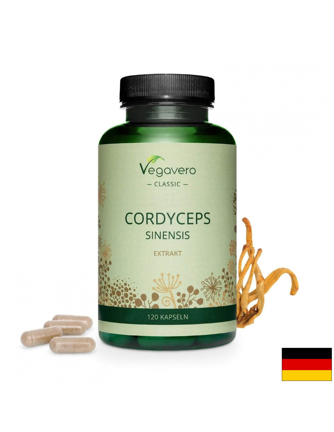 Cordyceps Sinensis Ekstrakt/ Cordyceps kivonat, 120 kapszula, 100%-ban vegán <tc>Vegavero</tc>