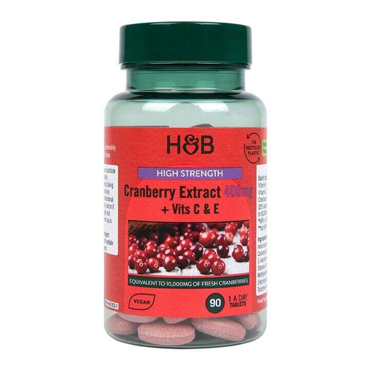Áfonya C- és E-vitaminnal (áfonyakivonat + C-vitamin) & E) 400 mg 90 tabletta HOLLAND & BARRETT