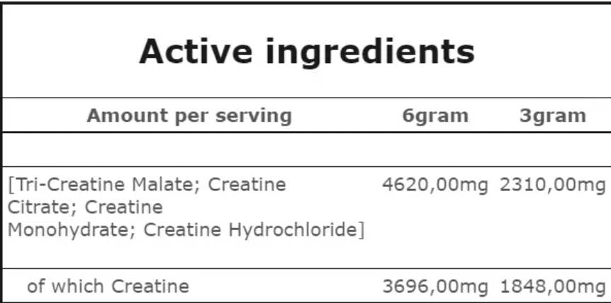 Crea Xtreme Púder | Kreatin mátrix - 180 gramm