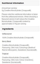 Creapure kreatin-monohidrát - 250 gramm