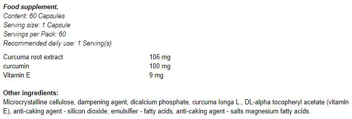 Curcuma 60 Tablets - Nutra Best Europe