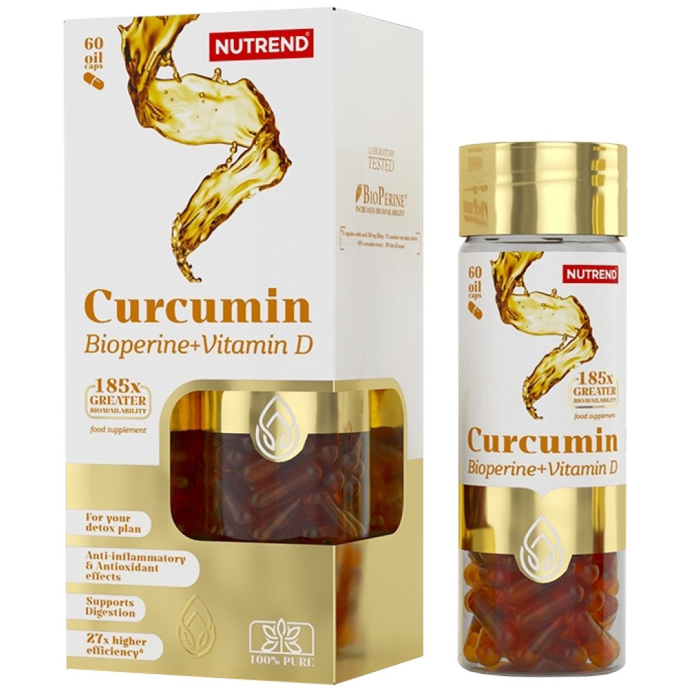 Kurkumin + Bioperin + D-vitamin - 60 kapszula