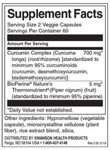 Curcumin Complex BioPerine-nel 350 mg - 120 kapszula