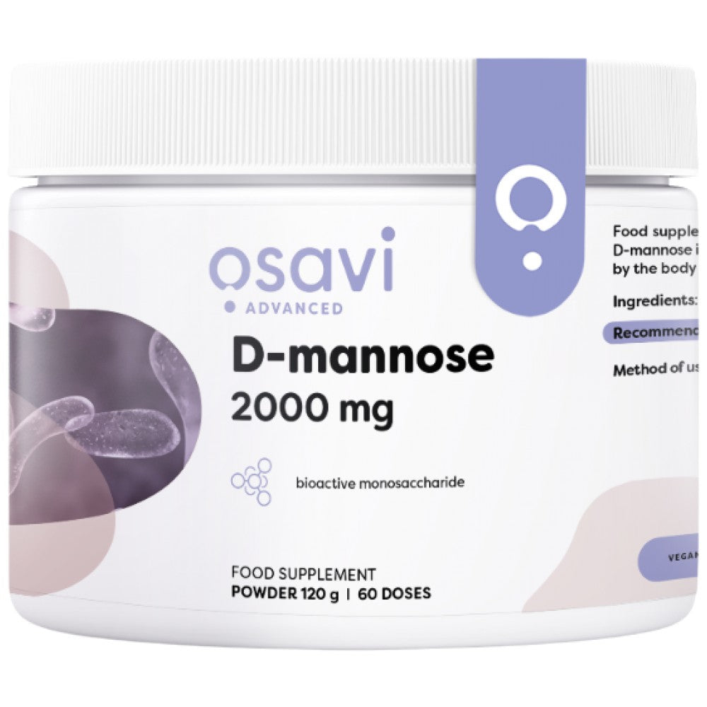 D-mannóz por 2000 mg - 120 gramm