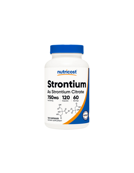 Bones and Joints - Strontium (citrate), 120 capsules Nutricost - Nutra Best Europe