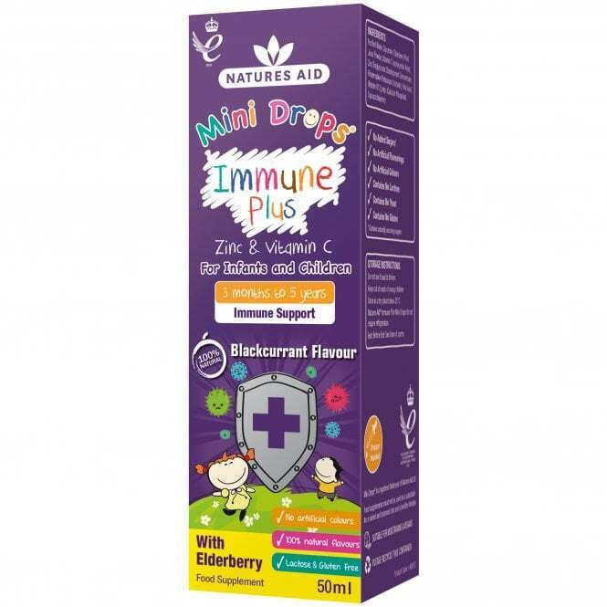 Immun formula bodza cseppekkel gyerekeknek (Mini Drops Immune Plus) 50 ml NaturesAid