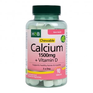 Rágható kalcium 1500 mg + D-vitamin - 90 rágótabletta