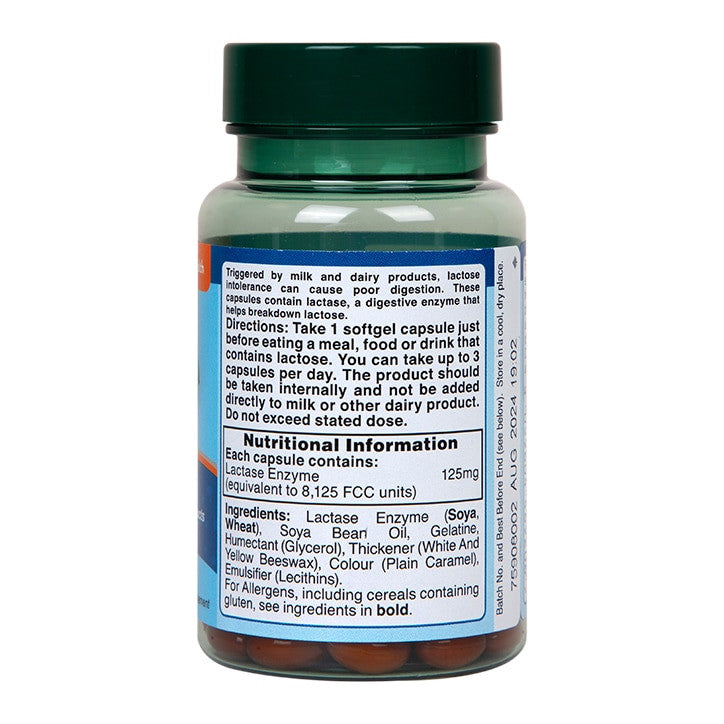 Laktáz enzimek (Super Lactase Enzyme) 125 mg 60 kapszula HOLLAND & BARRETT