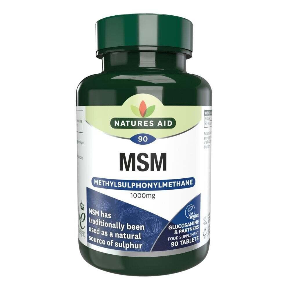 Methylsulfonilmetán MSM (Methylsulfonylmethane MSM) 1000mg 90 tabletta NaturesAid