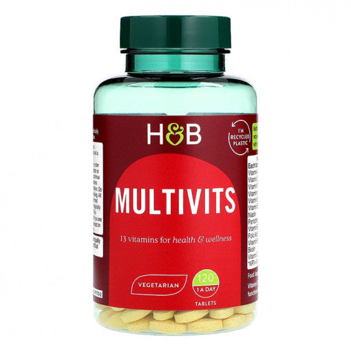 Multivitaminok és ásványi anyagok (Multivits) 120 tabletta HOLLAND & BARRETT