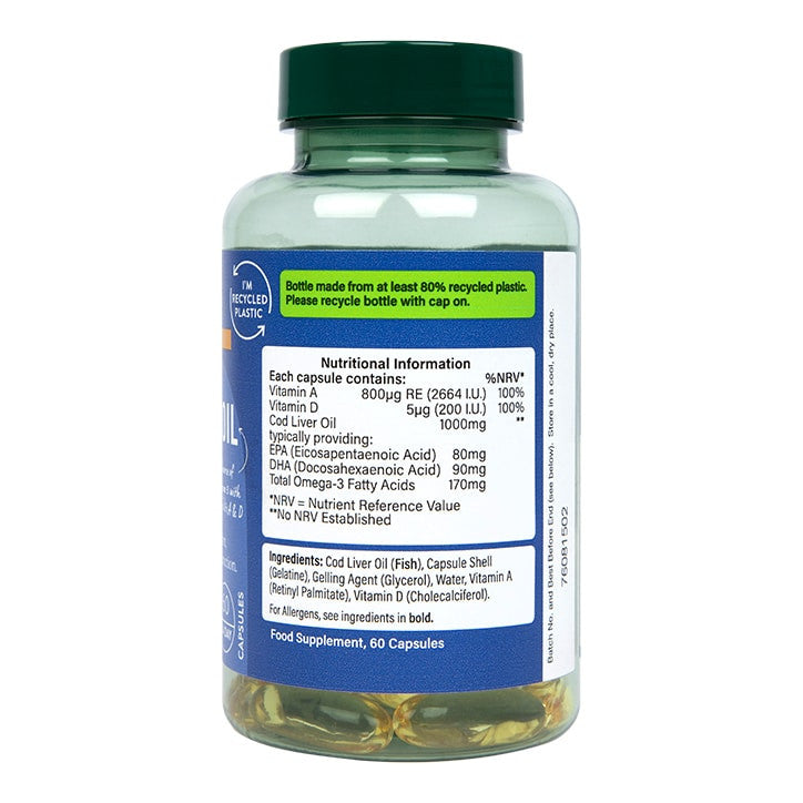 Tőkehalmájolaj 1000 mg - 60 gél kapszula
