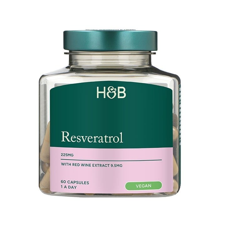 Resveratrol 250 mg vörösbor kivonattal 10 mg 60 kapszula HOLLAND & BARRETT