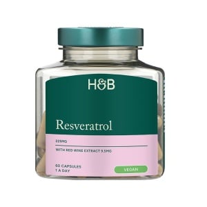 Resveratrol 250 mg vörösbor kivonattal 10 mg 60 kapszula HOLLAND & BARRETT