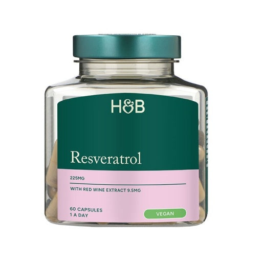 Resveratrol 250 mg vörösbor kivonattal 10 mg 60 kapszula HOLLAND & BARRETT
