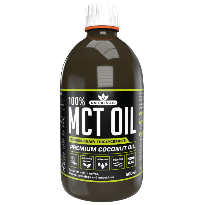 Közepes szénláncú trigliceridek kókuszolajból (100% MCT olaj) 500ml NaturesAid