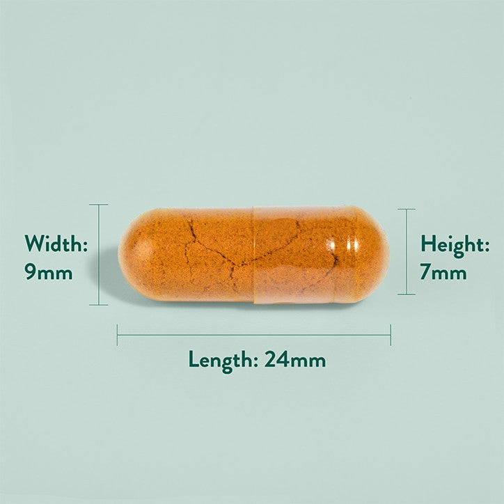 Nagy szilárdságú kurkuma 600 mg | Fekete borssal - 90 kapszula