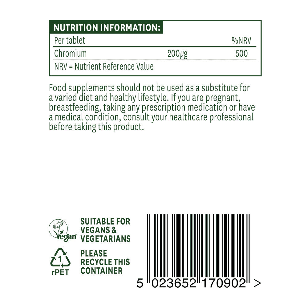 Króm-pikolinát 200mcg 90 tabletta NaturesAid
