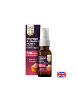 Méhszurok & Manuka mézes immunvédő spray/Szájspray az immunvédelemért propolisszal és manuka mézzel 500 MED, 20 ml