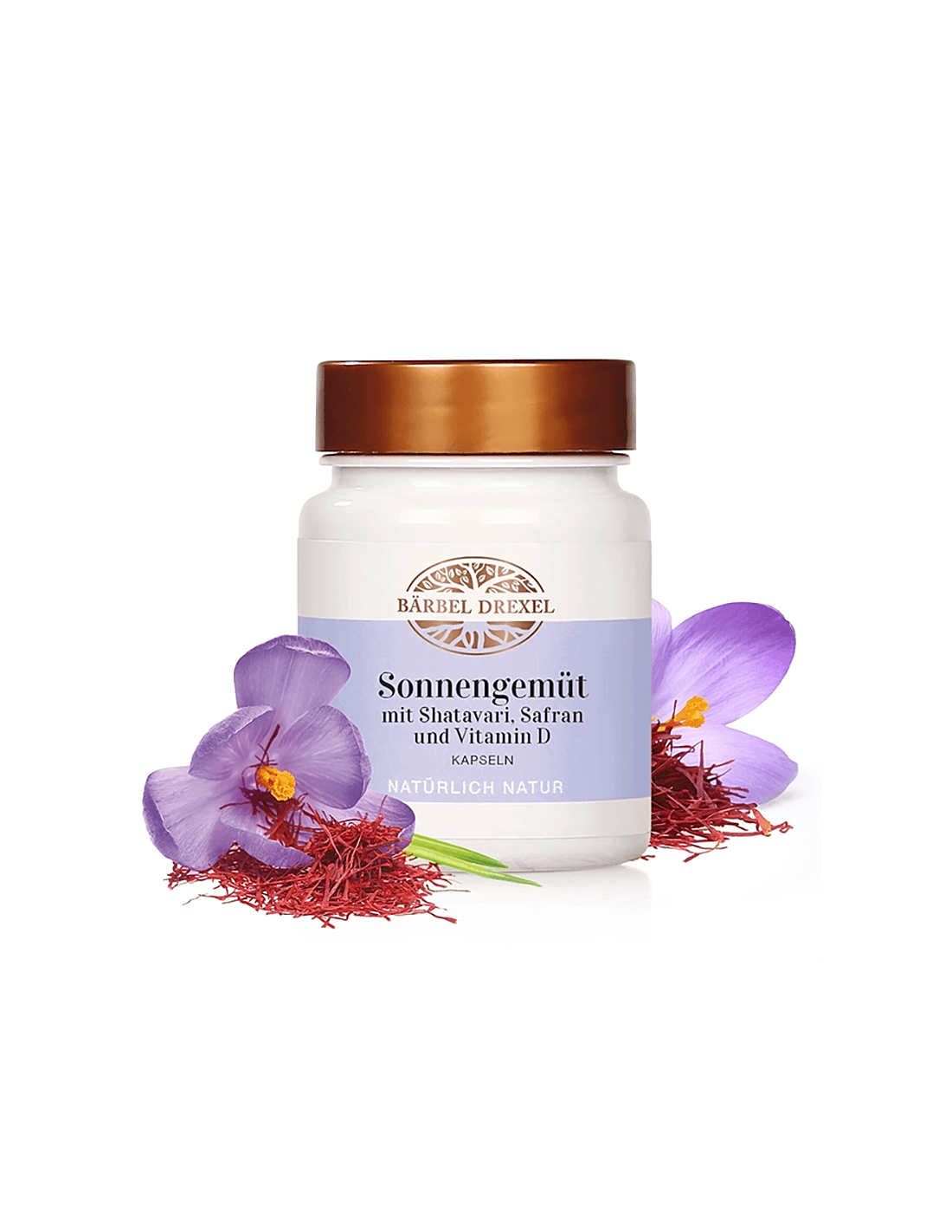Shatavari, sáfrány és D3-vitamin nőknek - Hormonális egyensúly, tónus, érzelmi egészség, 30 kapszula