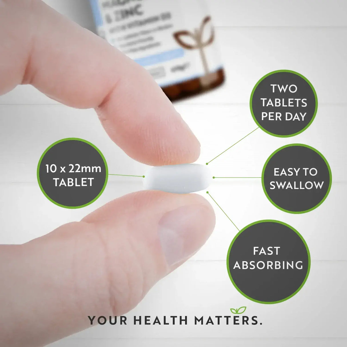 Kalcium, magnézium, cink és D3-vitamin - 365 tabletta