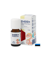 D3-vitamin 400 NE + probiotikumok - Immunitás és emésztőrendszer, Csepp gyerekeknek és felnőtteknek, 7,5 ml