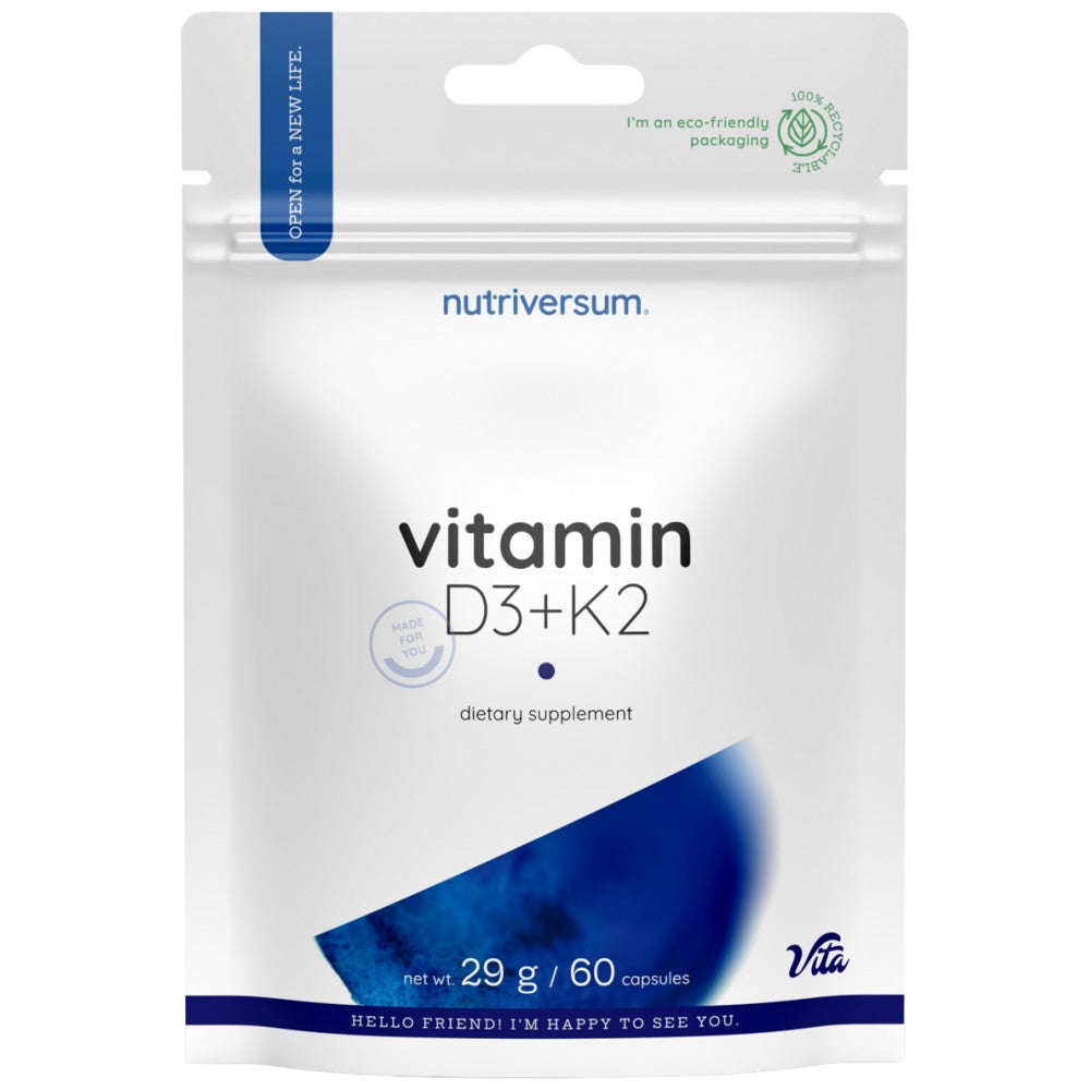 D3 + K2 vitamin 60 kapszula
