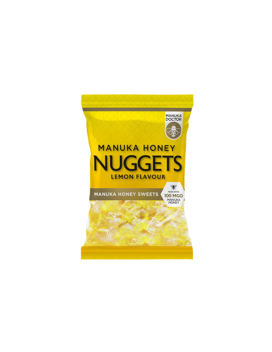 Manuka Honey Nuggets Lemon Flavor made with 100 MGO Manuka Honey, 120 g - Nutra Best Europe